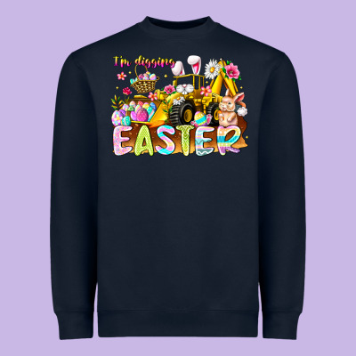 Im Digging Easter Heavyweight Sweatshirt Designed By Cowhidedigitalart
