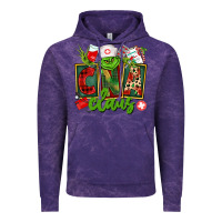 Cloud Purple cna  certified nursing assistant claus Vintage Hoodie - CowGirlArtShop