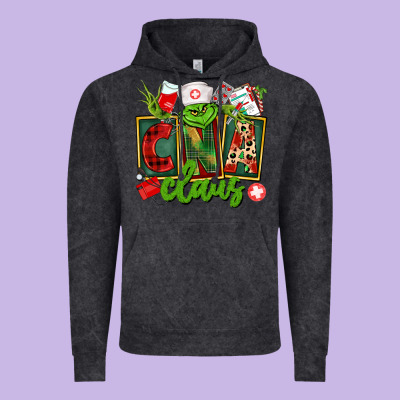 Cna  Certified Nursing Assistant Claus Vintage Hoodie Designed By Cowgirlartshop