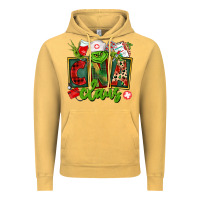 Vintage Mustard cna  certified nursing assistant claus Vintage Hoodie - CowGirlArtShop