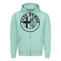 Seafoam alfa racing big Zipper Hoodie - PixelFlow