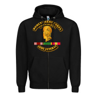 Black Womens Army Corps Vietnam Era Veteran Mother Day Gift Zipper Hoodie - trangStudio