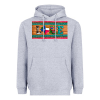 Heather Grey love texas sunflowers cactus cowhide license plate Heavyweight Hoodie - Artiststas