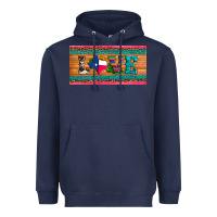 Navy love texas sunflowers cactus cowhide license plate Heavyweight Hoodie - Artiststas