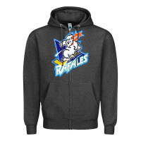 Charcoal Heather Quebec Rafales Zipper Hoodie - PixelFlow