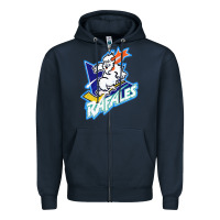 Navy Quebec Rafales Zipper Hoodie - PixelFlow