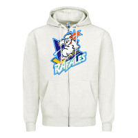 Oatmeal Heather Quebec Rafales Zipper Hoodie - PixelFlow