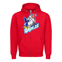 Red Quebec Rafales Zipper Hoodie - PixelFlow