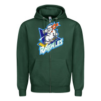 Sports Green Quebec Rafales Zipper Hoodie - PixelFlow