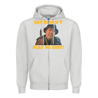 Dove Grey Gator Don'T Play No Shit! (2) Zipper Hoodie - trangStudio