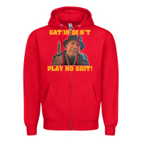 Red Gator Don'T Play No Shit! (2) Zipper Hoodie - trangStudio