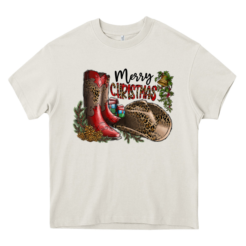 Merry Christmas Heavy Core Tee by SublimationCraftShop | Teevron
