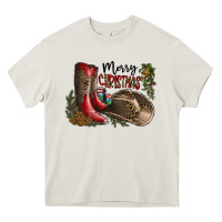Cream Merry Christmas Heavy Core Tee - SublimationCraftShop