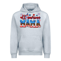 Heather Grey all american mama Urban Hoodie - AdoDesignShop