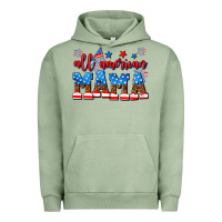 Pigment Oil Green all american mama Urban Hoodie - AdoDesignShop