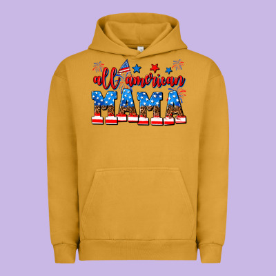 All American Mama Urban Hoodie Designed By Adodesignshop