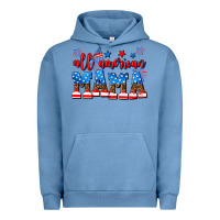 Pigment Pebble Blue all american mama Urban Hoodie - AdoDesignShop