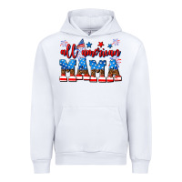 White all american mama Urban Hoodie - AdoDesignShop