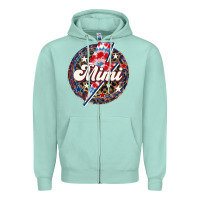 Seafoam Western Mimi Patriotic Zipper Hoodie - LillyAllenDesigns