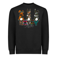 Black Hoppy Easter Heavyweight Sweatshirt - CowhideDigitalArt