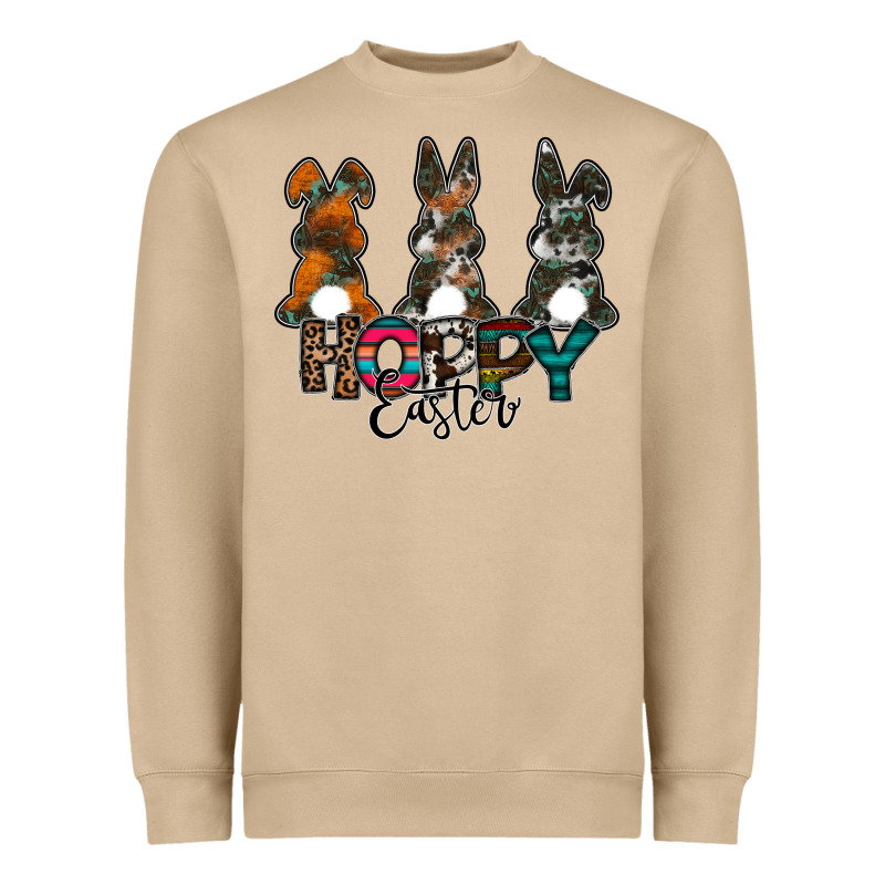 Hoppy Easter Heavyweight Sweatshirt by CowhideDigitalArt | Teevron