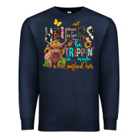 Navy heifers be trippin ok maybe i pushed her Premium Sweatshirt - BarkalooDesign