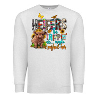 Oatmeal Heather heifers be trippin ok maybe i pushed her Premium Sweatshirt - BarkalooDesign