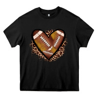 Black heart football Heavy Core Tee - JahusDesignShop