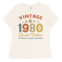 Bone Vintage 1980 Clothes 40 Years Old Retro 40th Birthday Ladies Tee - Bettercallsaul