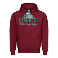 Burgundy Belikin Beer Zipper Hoodie - trangStudio