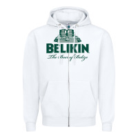 White Belikin Beer Zipper Hoodie - trangStudio