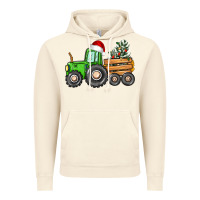 Vintage Artic christmas tractor Vintage Hoodie - CowGirlArtShop