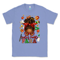 Colony Blue santa's favorite para afro messy bun Classic Tee - texasbilliewilder