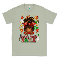 Matcha santa's favorite para afro messy bun Classic Tee - texasbilliewilder