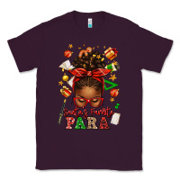 Plum santa's favorite para afro messy bun Classic Tee - texasbilliewilder
