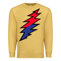 Antique Gold Lazy Lightning Bolt Premium Sweatshirt - InspiraDesign