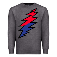 Charcoal Heather Lazy Lightning Bolt Premium Sweatshirt - InspiraDesign
