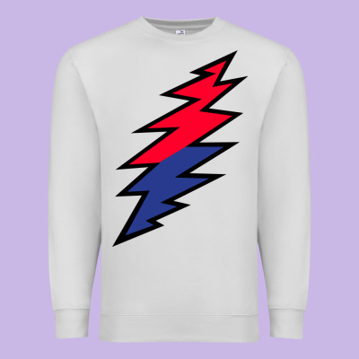 Lazy Lightning Bolt Premium Sweatshirt Designed By Inspiradesign