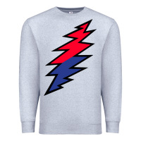 Heather Grey Lazy Lightning Bolt Premium Sweatshirt - InspiraDesign