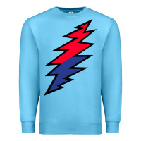 Ocean Blue Lazy Lightning Bolt Premium Sweatshirt - InspiraDesign