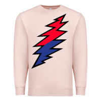 Pale Pink Lazy Lightning Bolt Premium Sweatshirt - InspiraDesign