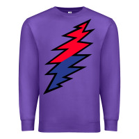 Purple Lazy Lightning Bolt Premium Sweatshirt - InspiraDesign