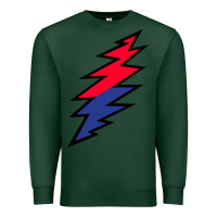 Sports Green Lazy Lightning Bolt Premium Sweatshirt - InspiraDesign
