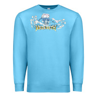 Ocean Blue Megadeath caught Premium Sweatshirt - InspiraDesign