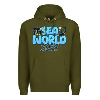 Army Green Sea World 2025 Premium Hoodie - CowhideDigitalArt