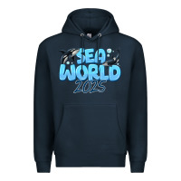 Navy Sea World 2025 Premium Hoodie - CowhideDigitalArt