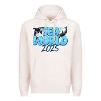 Pale Pink Sea World 2025 Premium Hoodie - CowhideDigitalArt