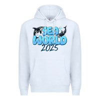 White Sea World 2025 Premium Hoodie - CowhideDigitalArt