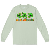 Matcha St. Patrick's Day lucky and blessed Long Sleeve Tee - HowdyJamesFarm