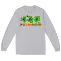 Moon Dust St. Patrick's Day lucky and blessed Long Sleeve Tee - HowdyJamesFarm